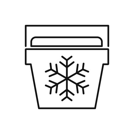 Icon portable portable refrigerator for mobile or web designのイラスト素材