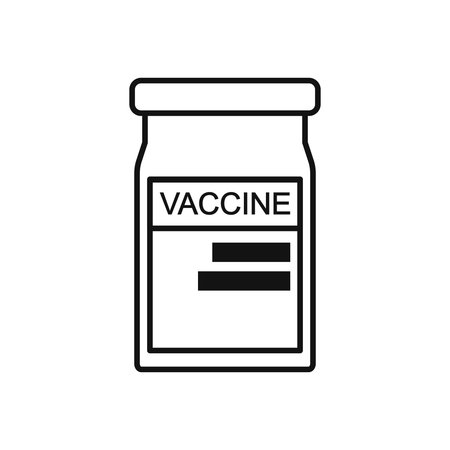 Vaccine ampoule. Pharmacy and health care. Medication, pharmaceutical concept.のイラスト素材
