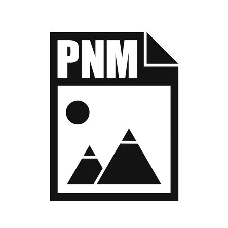 PNM File Icon, Flat Design Styleのイラスト素材