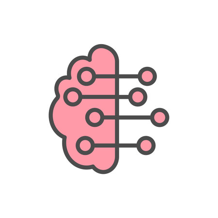 Human brain technologyのイラスト素材