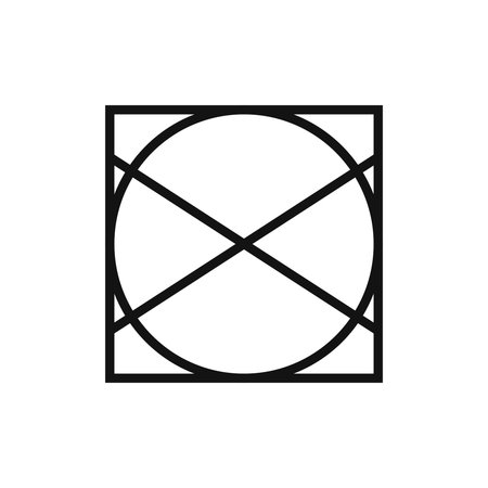 Do not tumble dry icon, vector illustration, flat designのイラスト素材