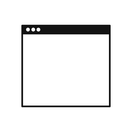 Web browser window. Template of website interface.のイラスト素材