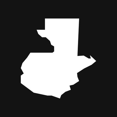 Guatemala map on black backgroundのイラスト素材