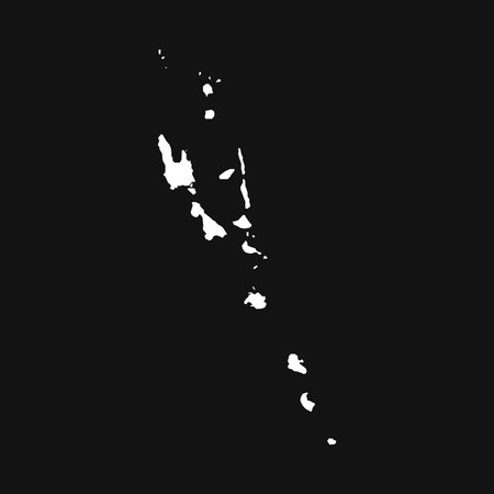 High detailed vector map Vanuatuのイラスト素材