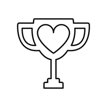 Love Trophy Icon Designのイラスト素材