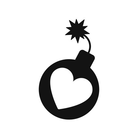 Outline bomb icon with editable stroke.のイラスト素材