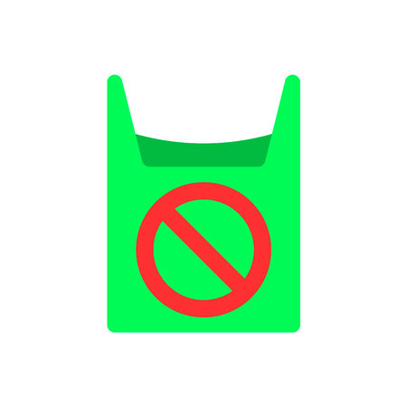 Reduce the use of plastic bags.のイラスト素材