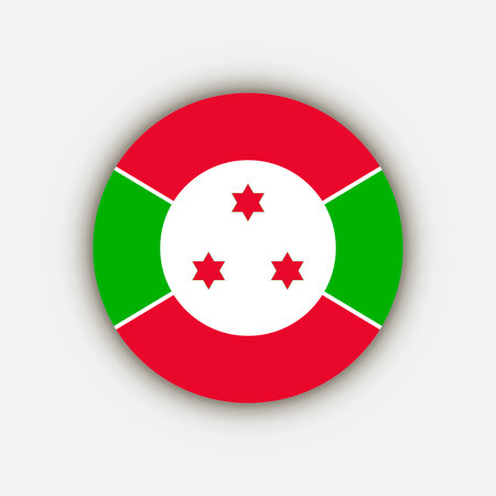 Country Burundi. Burundi flag. vector illustration.のイラスト素材