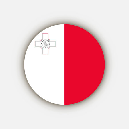 Country Malta. Malta flag. vector illustration.のイラスト素材