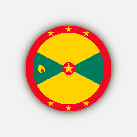Country Grenada. Grenada flag. vector illustration.のイラスト素材