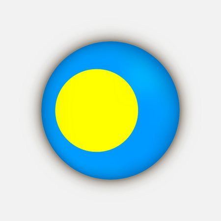 Country Palau. Palau flag. vector illustration.のイラスト素材
