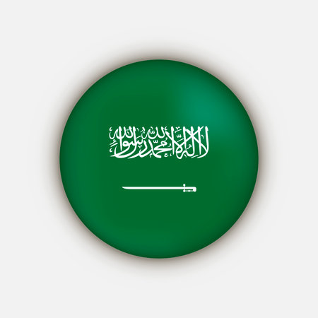 Country Saudi Arabia. Saudi Arabia flag. vector illustration.のイラスト素材