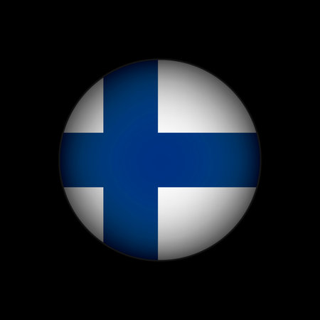 Country Finland. Finland flag. vector illustration.のイラスト素材