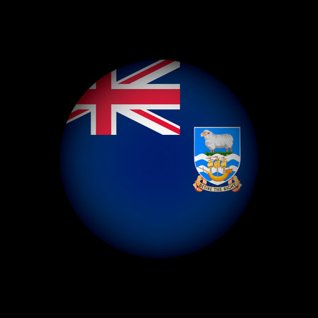 Country Falkland Islands. Saint Helena, Falkland Islands flag. vector illustration.の写真素材