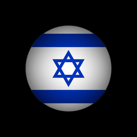 Country Israel. Israel flag. vector illustration.のイラスト素材
