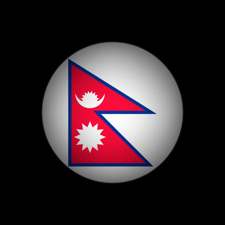 Country Nepal. Nepal flag. vector illustration.のイラスト素材