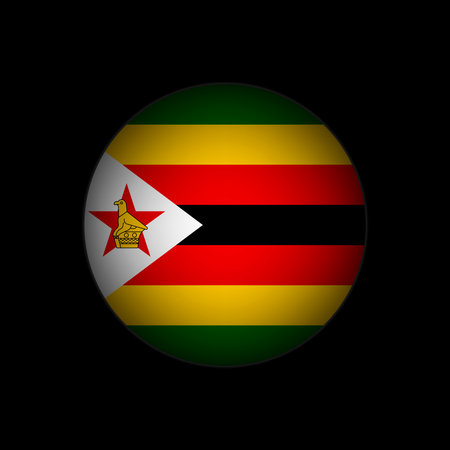Country Zimbabwe. Zimbabwe flag. vector illustration.のイラスト素材