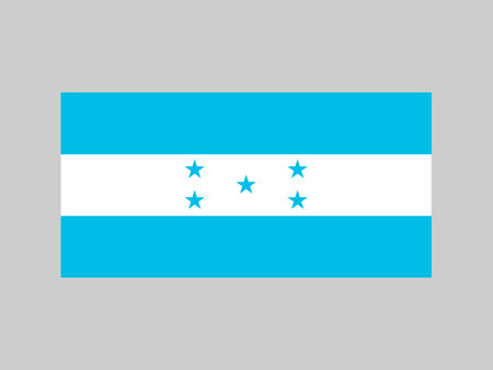 Honduras flag, official colors and proportions. vector illustration.のイラスト素材