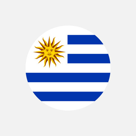 Country Uruguay. Uruguay flag. vector illustration.のイラスト素材