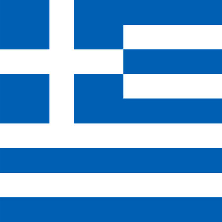Greece flag, official colors. vector illustration.のイラスト素材