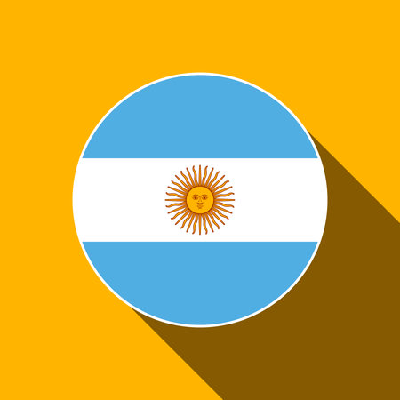 Country Argentina. Argentina flag. vector illustration.のイラスト素材