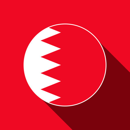 Country Bahrain. Bahrain flag. vector illustration.のイラスト素材
