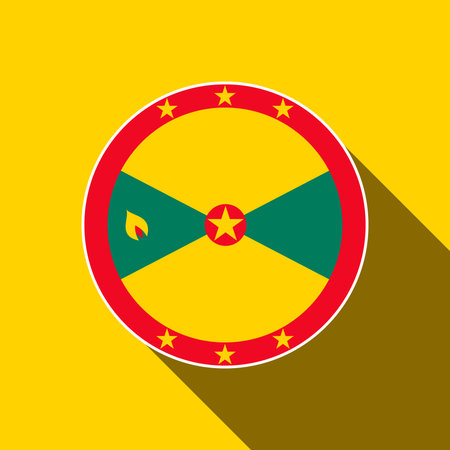 Country Grenada. Grenada flag. vector illustration.のイラスト素材