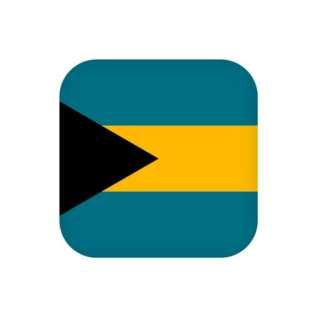 Bahamas flag, official colors. vector illustration.のイラスト素材