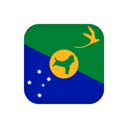 Christmas Island flag, official colors. vector illustration.のイラスト素材