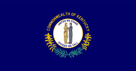 Kentucky state flag. vector illustration.のイラスト素材