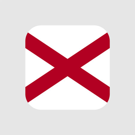 Alabama state flag. vector illustration.のイラスト素材