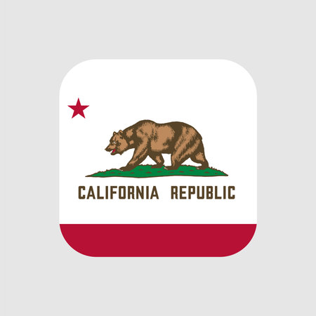 California state flag. vector illustration.のイラスト素材