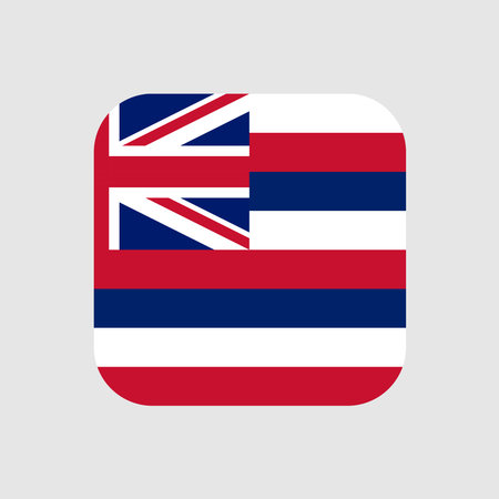 Hawaii state flag. vector illustration.のイラスト素材