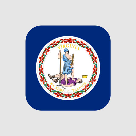 Virginia state flag. vector illustration.のイラスト素材