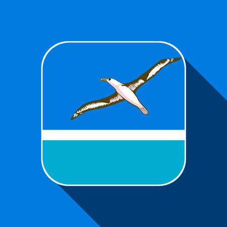 Midway Atoll flag, official colors. vector illustration.のイラスト素材