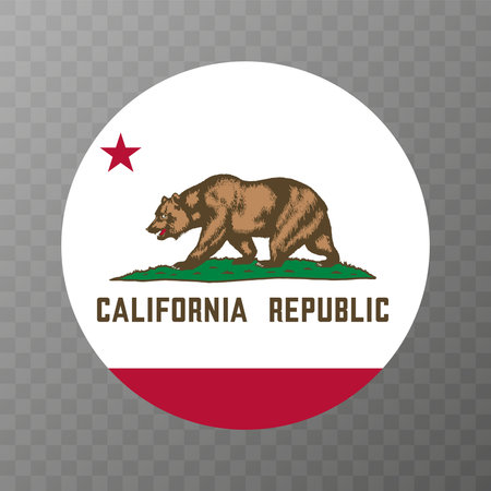 California state flag. vector illustration.のイラスト素材
