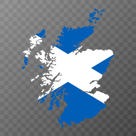 Scotland, UK region map. vector illustration.のイラスト素材