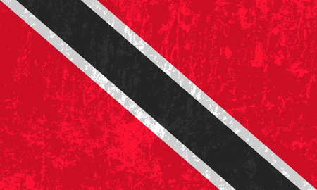 Trinidad and Tobago flag, official colors and proportions. vector illustration.のイラスト素材