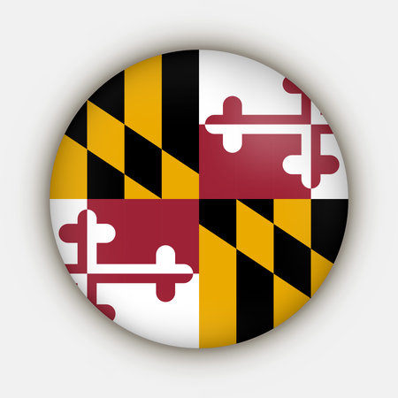 Maryland state flag vector illustration.のイラスト素材