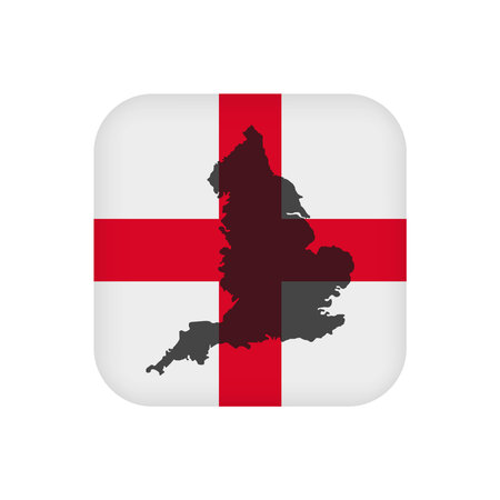 England flag, official colors. vector illustration.のイラスト素材