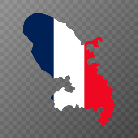 Martinique Island Map. Region of France. vector illustration.のイラスト素材