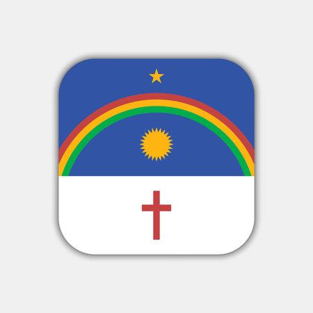 Pernambuco Flag, state of Brazil. vector illustration.のイラスト素材