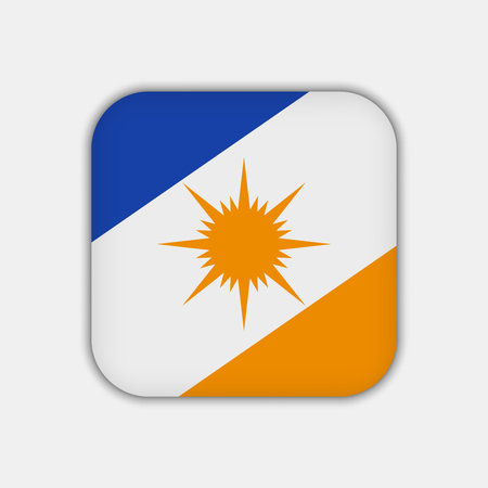 Tocantins Flag, state of Brazil. vector illustration.のイラスト素材