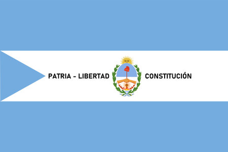 Corrientes Flag. Argentina Provinces. vector illustration.のイラスト素材