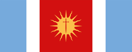 Santiago del Estero Flag. Argentina Provinces. vector illustration.のイラスト素材