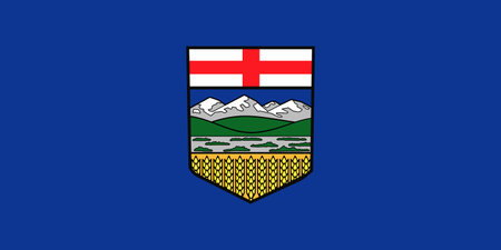 Alberta flag, province of Canada. vector illustration.のイラスト素材