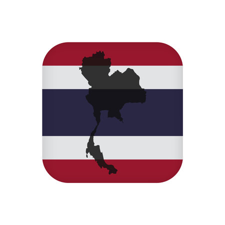 Thailand flag, official colors. vector illustration.のイラスト素材