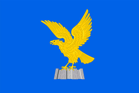 Friuli Venezia Giulia Flag. Region of Italy. vector illustration.のイラスト素材