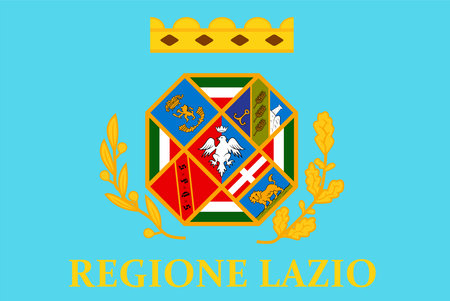 Lazio Flag. Region of Italy. vector illustration.のイラスト素材