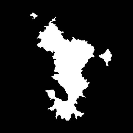 Mayotte Islands Map. Region of France. vector illustration.のイラスト素材